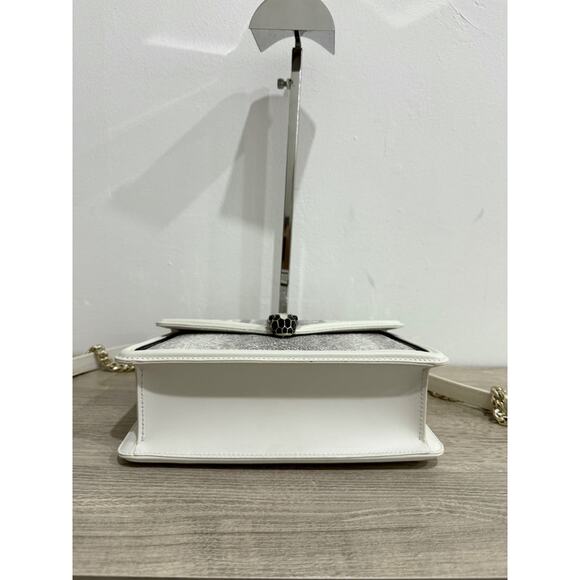 NWT Bvlgari Diamond Blast Leather Serpenti Shoulder Bag w/ Crossbody Chain Strap - Picture 10 of 16